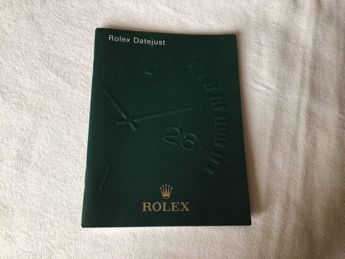 Libretto booklet rolex - booklet,
