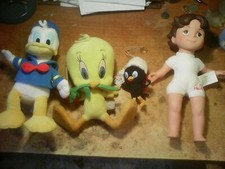 4 PUPAZZI : '  HEIDI ' + ' CALIMERO ' + ' TITTI ' + ' PAPERINO ' !!!