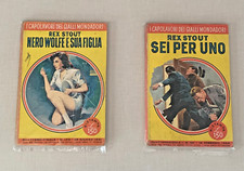 REX STOUT,LOTTO DI 2 VOLUMI,I CAPOLAVORI DEI GIALLI MONDADORI-NUMERI: 174+191