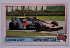Rookie Card Ayrton Senna 1984 Grand Prix Panini.