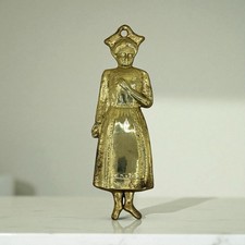 1 ex voto donna per grazia ricevuta  Napoli vintage 16x5 cm cm color oro