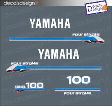 Adesivi calandra motore marino fuoribordo Yamaha 100 cv F100 gommone barca