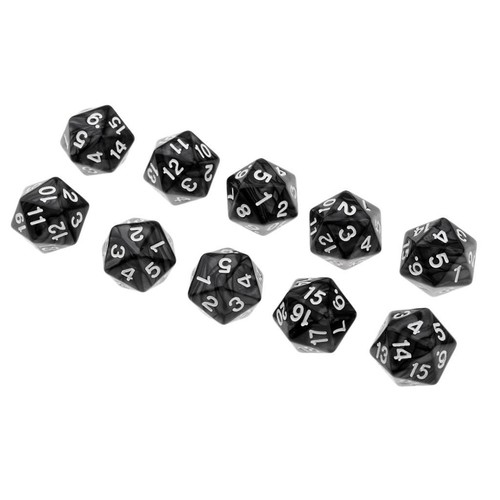 Jeu dés 20 faces - de,