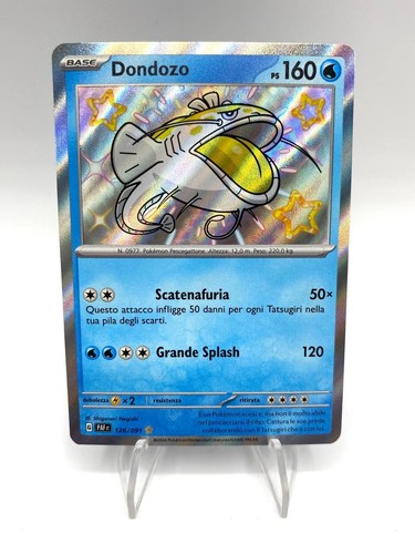 Carta pokemon dondozo - carta,