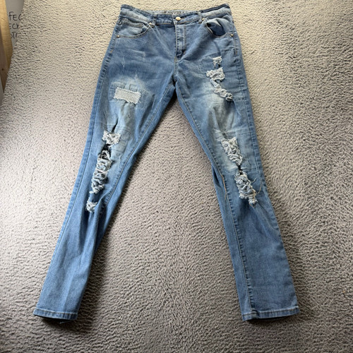 Jeans rivelli uomo 34x35 - jeans, blu