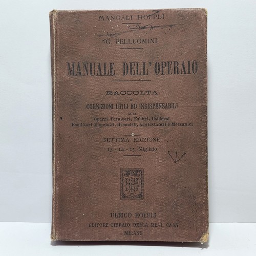Libro manuale hoepli - -,