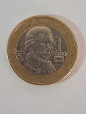 Moneda 1€ Mozart 2002