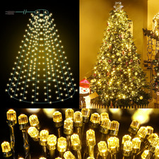 Luci Albero Di Natale, 400LED 2M Mantello Luci Albero Di Natale, [LED Diamantate