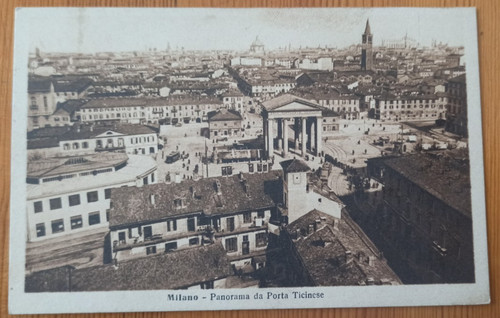 Milano panorama da porta - milano,