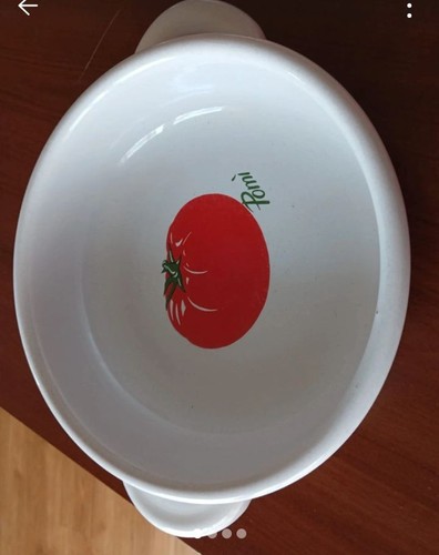 Coccio smaltato con disegno - disegno, un