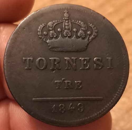 Moneta tornesi 1849 - 1849,, regno
