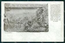Militari 14ª Sezione Telefonica Rivarolo Mantovano PIEGHE cartolina KF4475