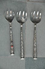 3 PC Vintage Bianco Metallo a