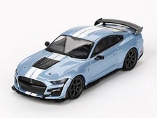 FORD Mustang Shelby GT500 - Heritage - azzurro metallizzato - Mini GT 1:64