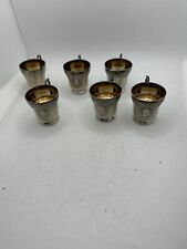 LOT DE 6 TIMBALES ARGENT