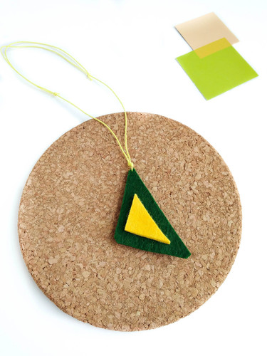 Collana con ciondolo feltro - collana,