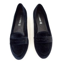 Ballerine nere CAFE NOIR scarpe da donna mocassino mocassino mocassino velluto pelle nuove