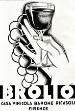 PUBBLICITA' 1934 BROLIO BARONE