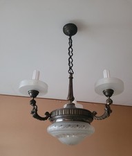 Lampadario Antico in Bronzo e