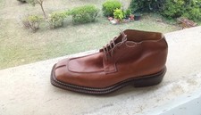 Scarpa Alta Elegante Classica Artigianale Uomo Marrone N.42