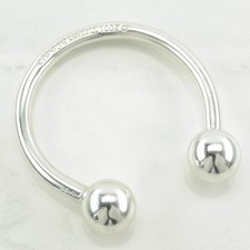 Portachiavi grande Tiffany & Co. Bullring in argento sterling