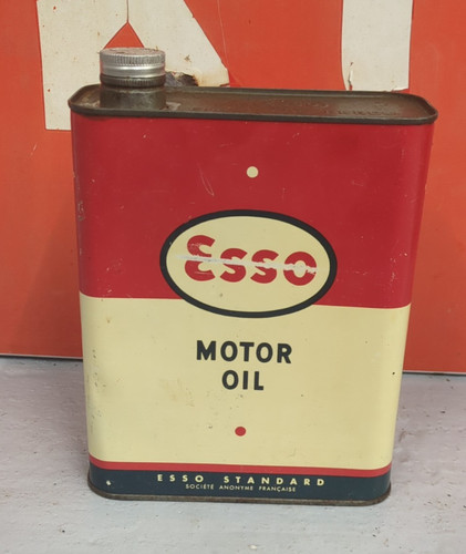 Vintage french esso - motor, oil