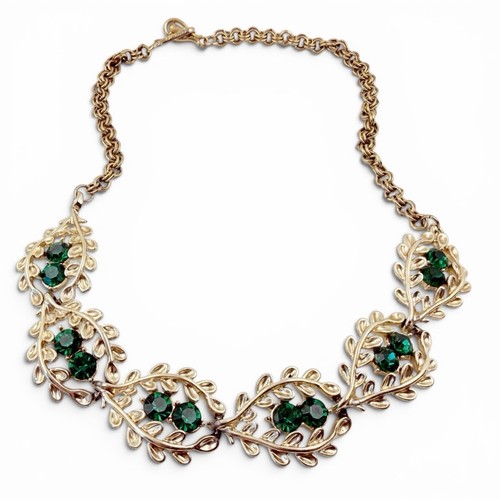 Vintage coro green rhinestone - coro,