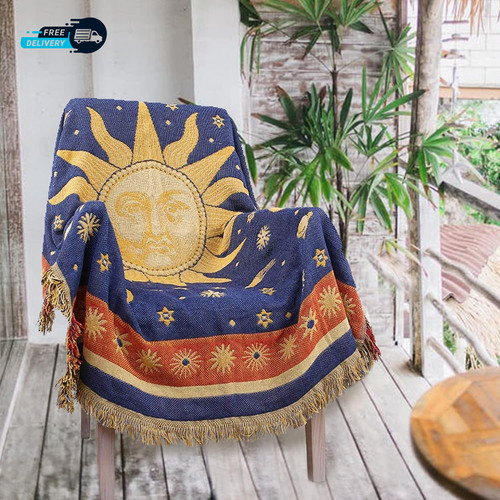 Hippie coperta lancio - , sole