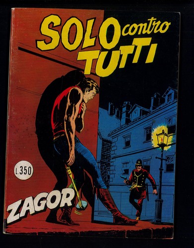 Zagor scritta rossa solo - rossa,