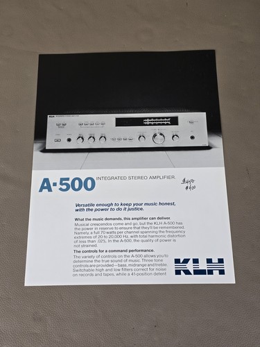 Klh amplificatore stereo - klh,