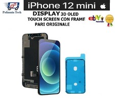 APPLE IPHONE 12 Mini DISPLAY TOUCH SCREEN  VETRO CON FRAME PARI  ORIGINALE TOP