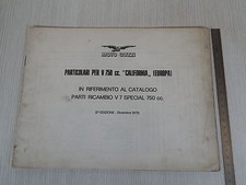 SUPPLEMENTO AL CATALOGO PARTI DI RICAMBIO 1972 MOTO GUZZI V750 CALIFORNIA 750
