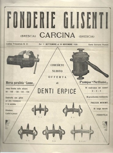 Catalogo fonderie glisenti - glisenti,