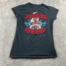 T-shirt donna ricamata Hard