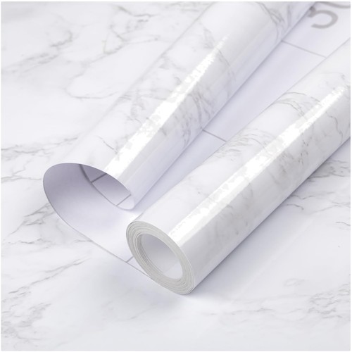 Pellicola adesiva marmo - , bianco