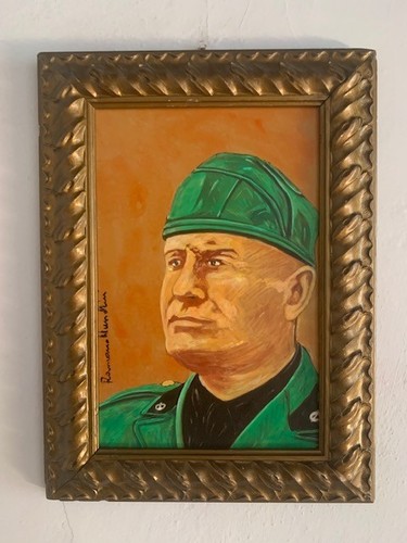 Mussolini romano olio - mussolini,