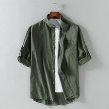 Men's Linen Half Sleeve Shirt