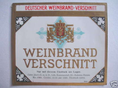5497 etichetta brandy - etichetta, tedesco