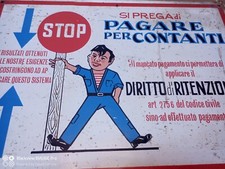 Targa Tabella Insegna In Latta /Lamiera Vintage