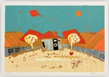 Luca Giovagnoli-serigrafia polimaterica-firma+numerazione (PdA ) al fronte-35x50