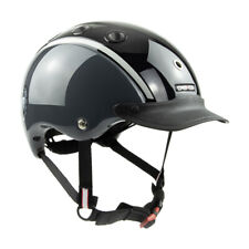 Casco Nori Bambini Equitazione Sci per Bicicletta XS 50-52 CM Nero/Grigio Ferro