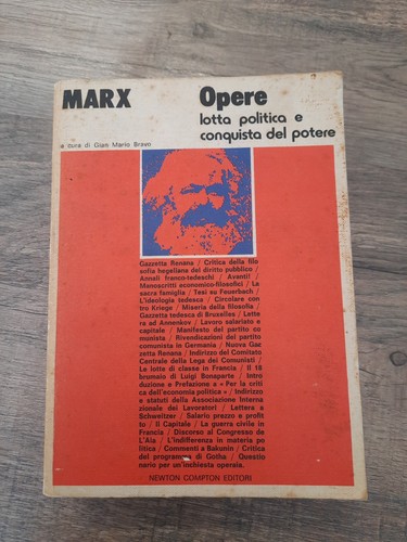 Marx opere lotta politica - politica, e