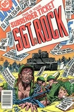 Sgt. Rock Canadian Prezzo Variante #370 VG+ 4.5 1982 Immagine Stock Basso Grado