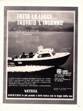 Semicabinato Hurricane Vega. Advertising 1974