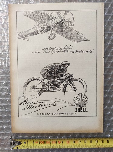 Antica pubblicità 1929 - , shell