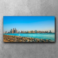 Vista panoramica di Dubai 120x60 casa pronta da appendere stampa decorazione tela