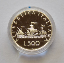 500 Lire 1989 Proof Caravelle