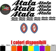 ADESIVI BICI ATALA PRESPAZIATI BICICLETTA 21 PEZZI con proprio nome marca 3M
