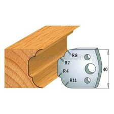 COPPIA COLTELLI SAGOMATI LAVORAZIONE LEGNO PER FRESA TOUPIE 40MM MOD.23