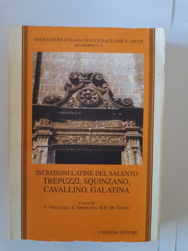 Iscrizioni latine del - latine,